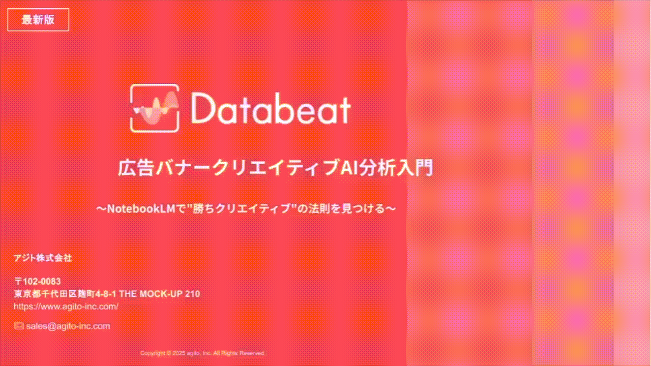 広告バナークリエイティブAI分析入門